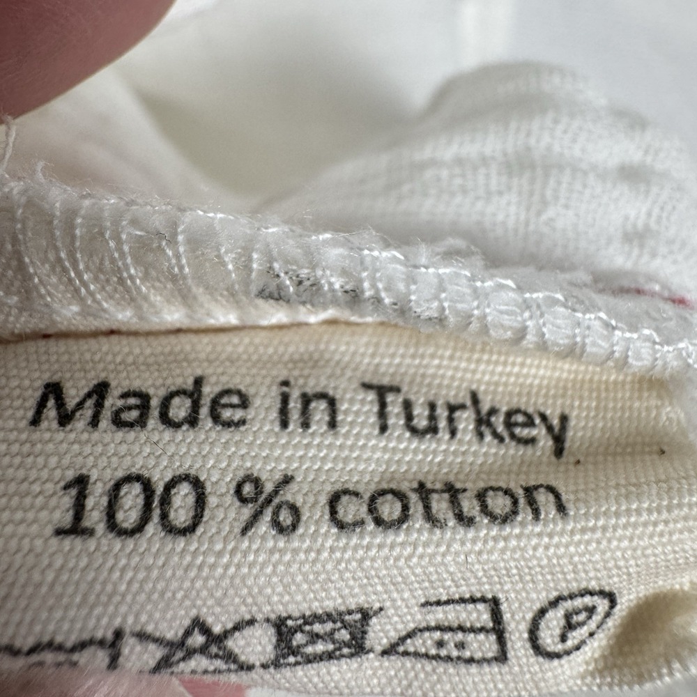 Gauzy White Cotton Top Womens‎ Large Beachy Relaxed Boho Tropical Breathable - Picture 11 of 16